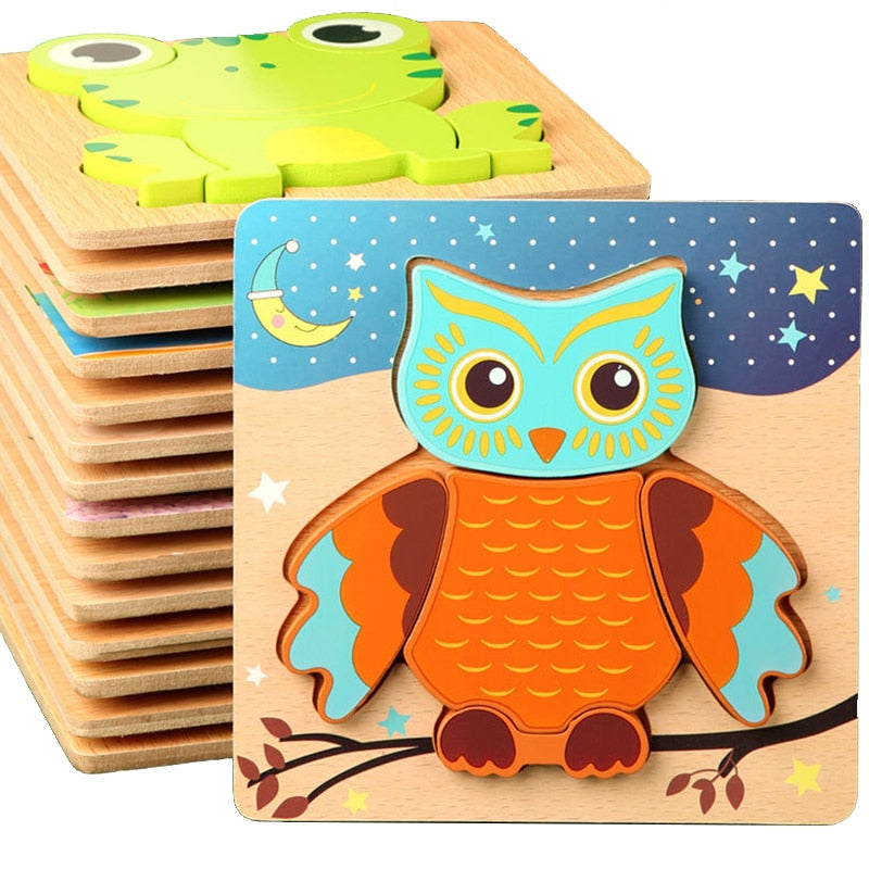 Baby High Quality 3D Wooden Puzzles