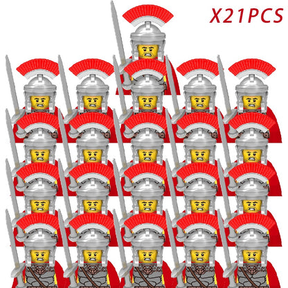 Mini Medieval Soldier Figures Model