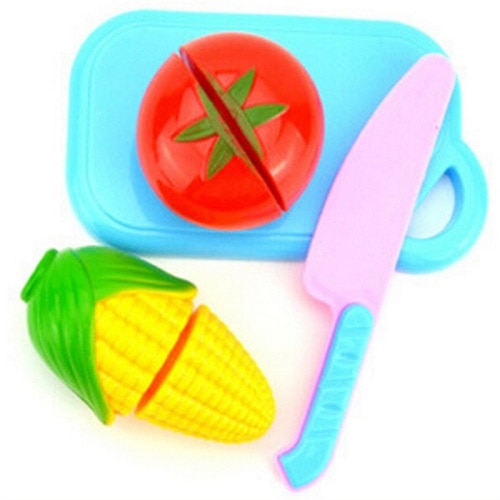 Cutting Fruits Vegetables Pretend Play kids Kitchen Toys