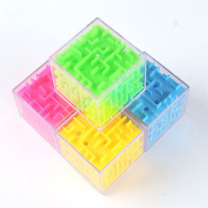 3D Maze Magic Cubes Six-sided Puzzle Cubes Rolling