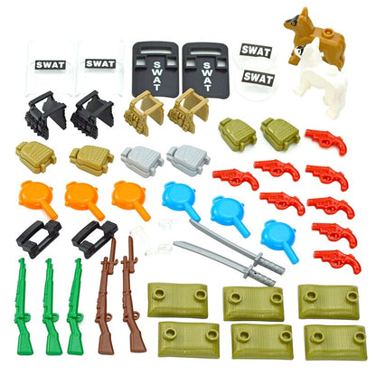 Military Weapons Accessories Blocks Toys