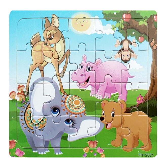 Wooden Puzzle Children Baby Educational Learning Toys