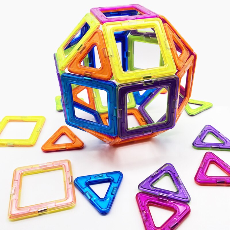 Big Magnetic Constructor Triangle Square Bricks