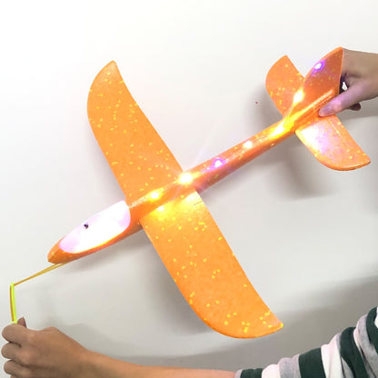 50CM Big LED Flash Foam Plane Glider Hand Throw Light