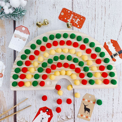 Rainbow Board Baby Montessori Educational Wooden