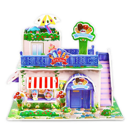 Kids 3D Stereo Puzzle Cartoon House