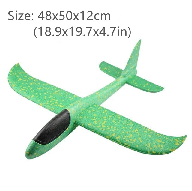 50CM Big Foam Plane Flying Glider Toy With LED