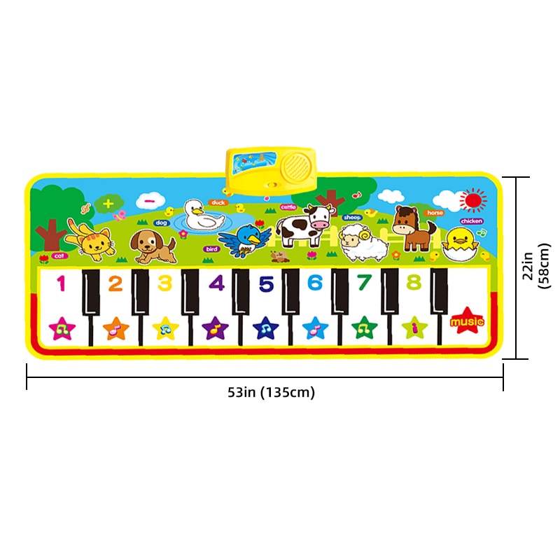 Big Size Baby Musical Play Mat With Animal