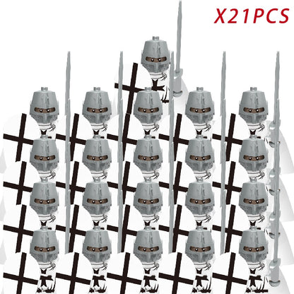 Mini Medieval Soldier Figures Model