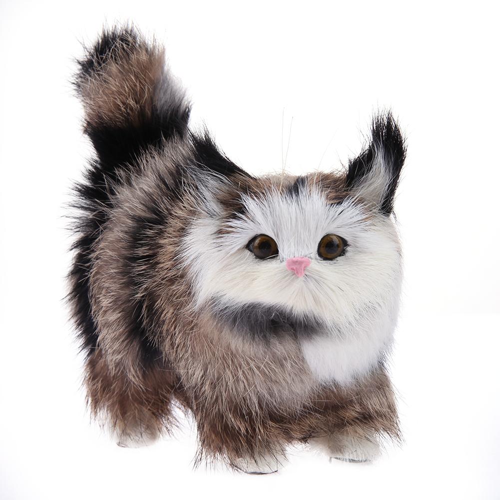 Simulation Plush Cat Toys Kids Stuffed Kitten Doll