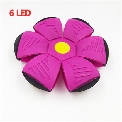 LED Flying UFO Flat Throw Disc Ball