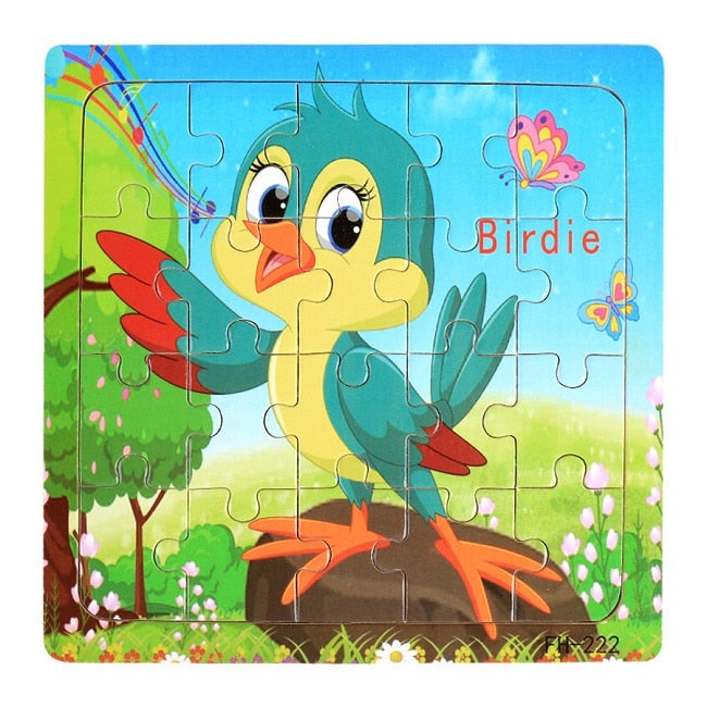 Wooden Puzzle Children Baby Educational Learning Toys