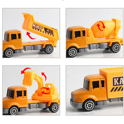 Alloy Diecast Engineering Car Models Fire Fighting Truck