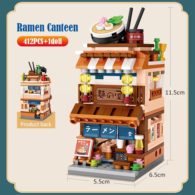 Mini City Street View Noodle Building Blocks