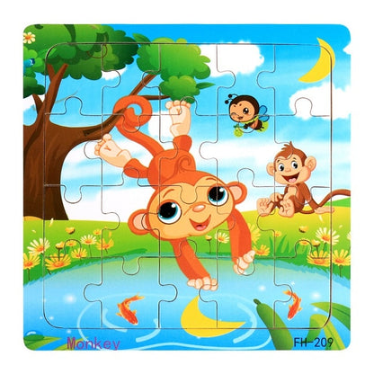 Wooden Puzzle Children Baby Educational Learning Toys