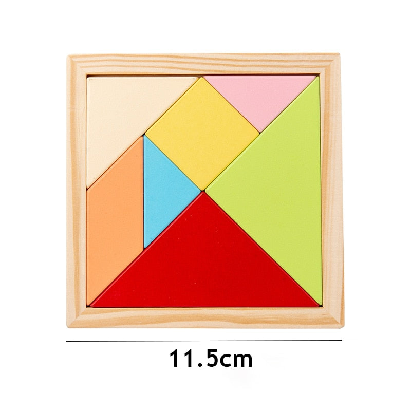 3D Wooden Pattern Animal Jigsaw Puzzle