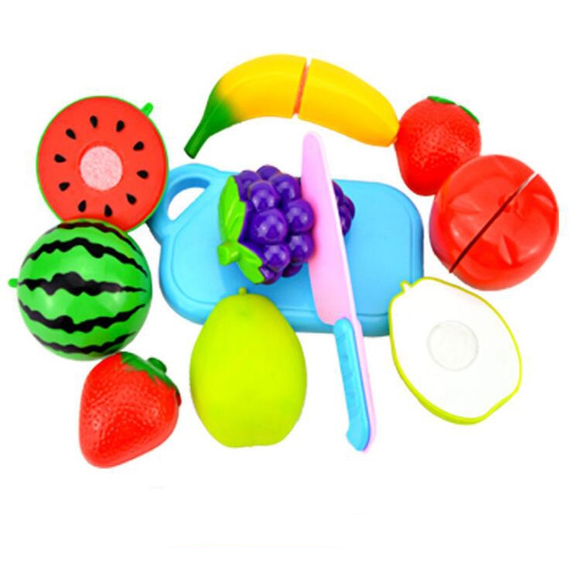 Cutting Fruits Vegetables Pretend Play kids Kitchen Toys