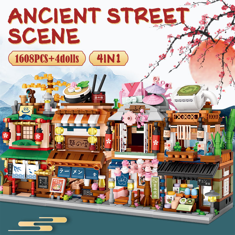 Mini City Street View Noodle Building Blocks