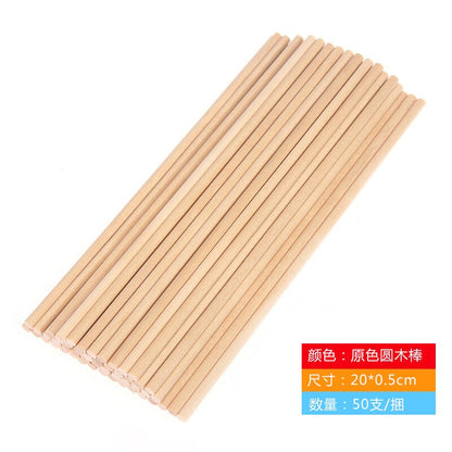 Colorful Hand Crafts DIY Wooden Sticks Popsicle