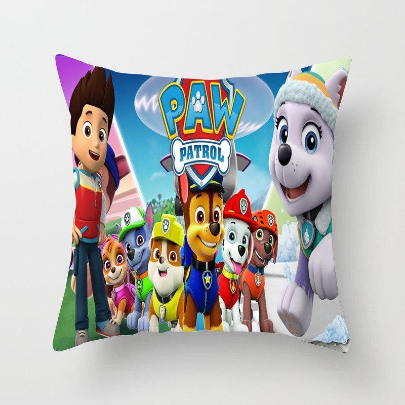 Paw Puppy Patrol Pillowcase Pat Patrouille Cartoon