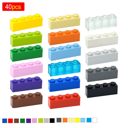 Thick Figures Bricks 1x4 Dots Building Blocks Educational