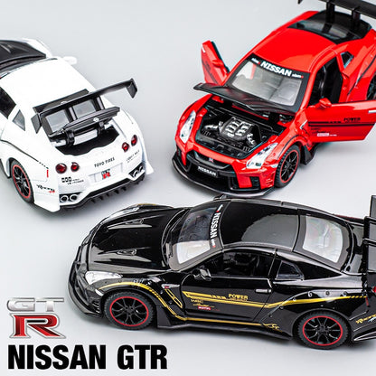 Nissan GTR R35 R34 Racing Car Model Scale Children