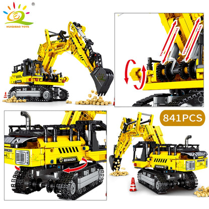 Engineering Truck Tech Building Block City Construction