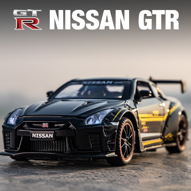 Nissan GTR R35 R34 Racing Car Model Scale Children