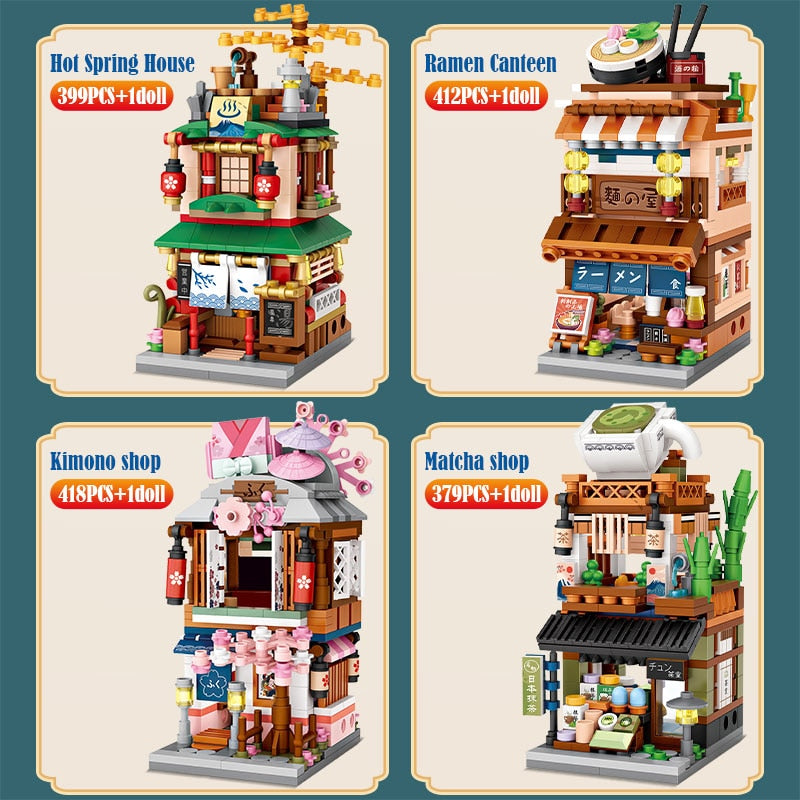 Mini City Street View Noodle Building Blocks