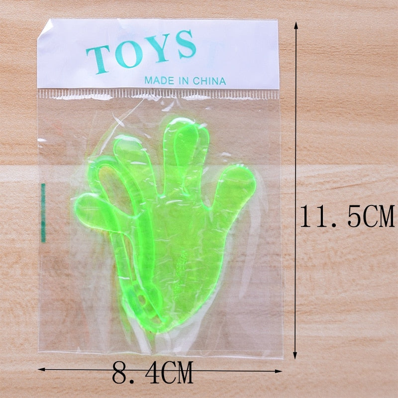 2Pcs Kids Sticky Hands Palm Party Favor Toys Novelties