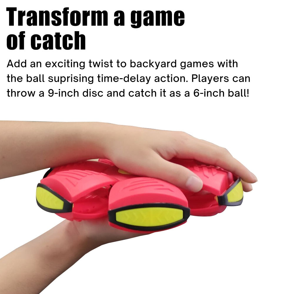 Kids Flat Throw Disc Flying UFO Magic Balls