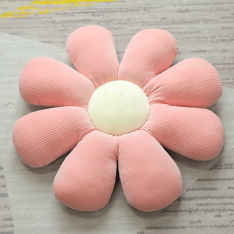 Stuffed Six Petal Flower Cushion Girly Room