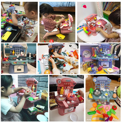 Kitchen Toys Imitated Chef Light Music Pretend