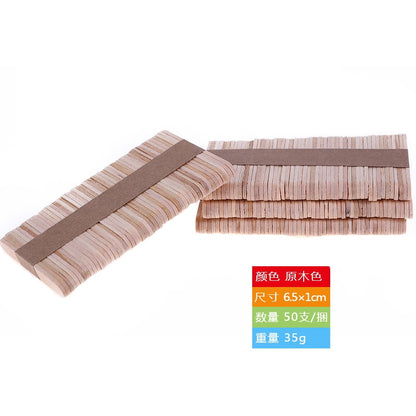 Colorful Hand Crafts DIY Wooden Sticks Popsicle