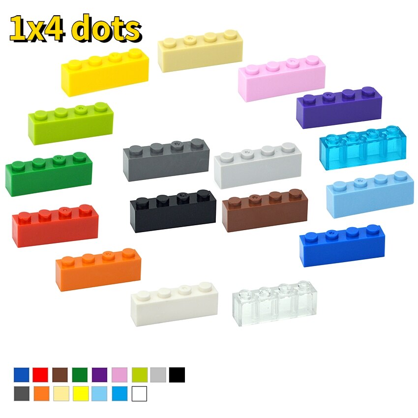 Thick Figures Bricks 1x4 Dots Building Blocks Educational