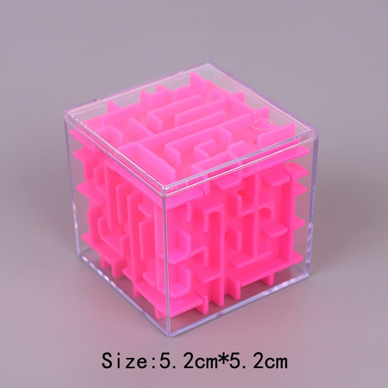 3D Maze Magic Cubes Six-sided Puzzle Cubes Rolling