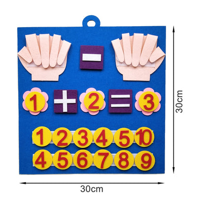 Felt Montessori Math Toy Children Finger Numbers