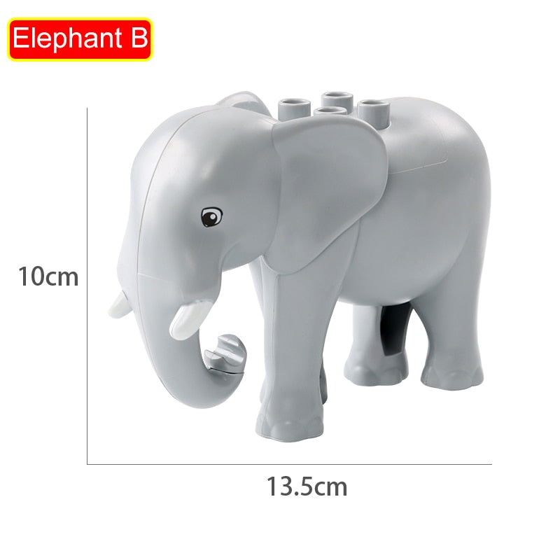 75 Styles Big Size Building Blocks Animal Accessories