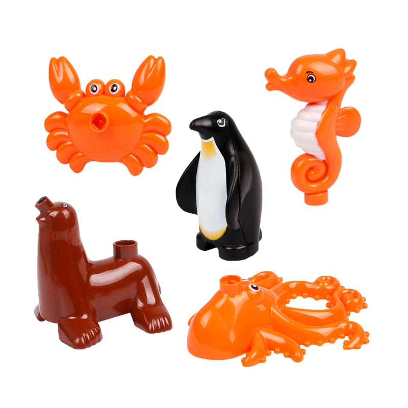 Zoo Animals Series Set Big Size Building Blocks Assemble