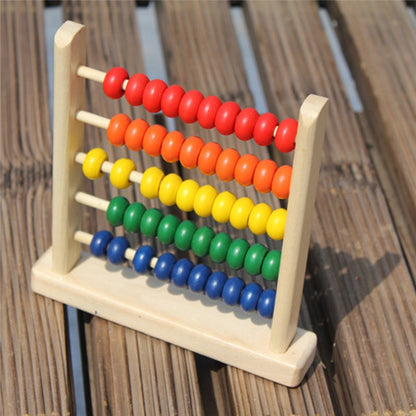 Mini Wooden Abacus Children Math Learning