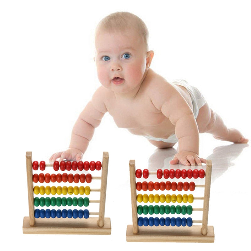 Mini Wooden Abacus Children Math Learning