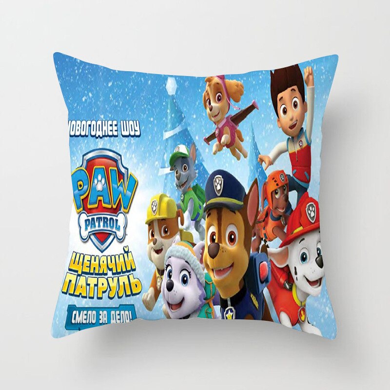 Paw Puppy Patrol Pillowcase Pat Patrouille Cartoon