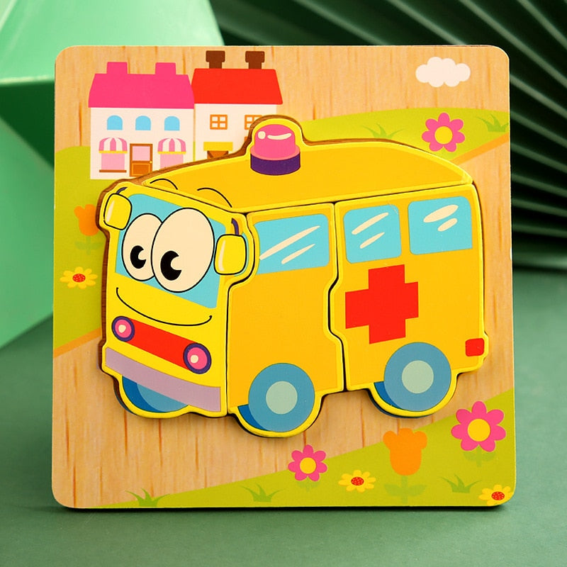 Baby High Quality 3D Wooden Puzzles