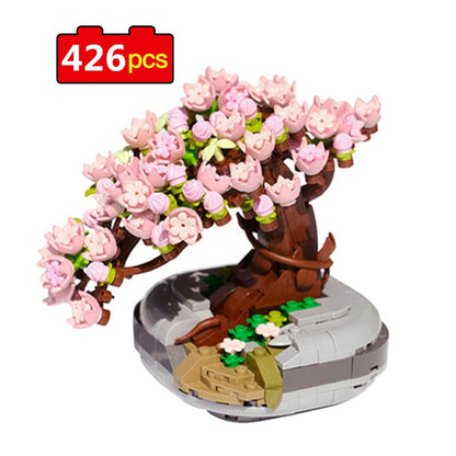 Cherry Blossom Model Building Blocks DIY Toys