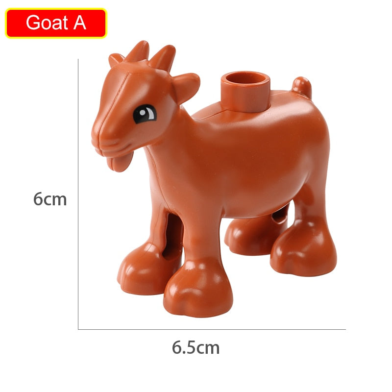 75 Styles Big Size Building Blocks Animal Accessories