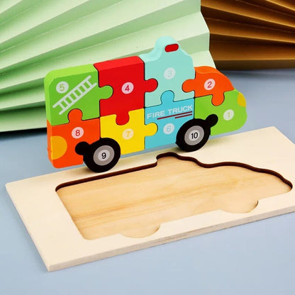 New Kid Jigsaw Board 3D Wooden For Toddlers