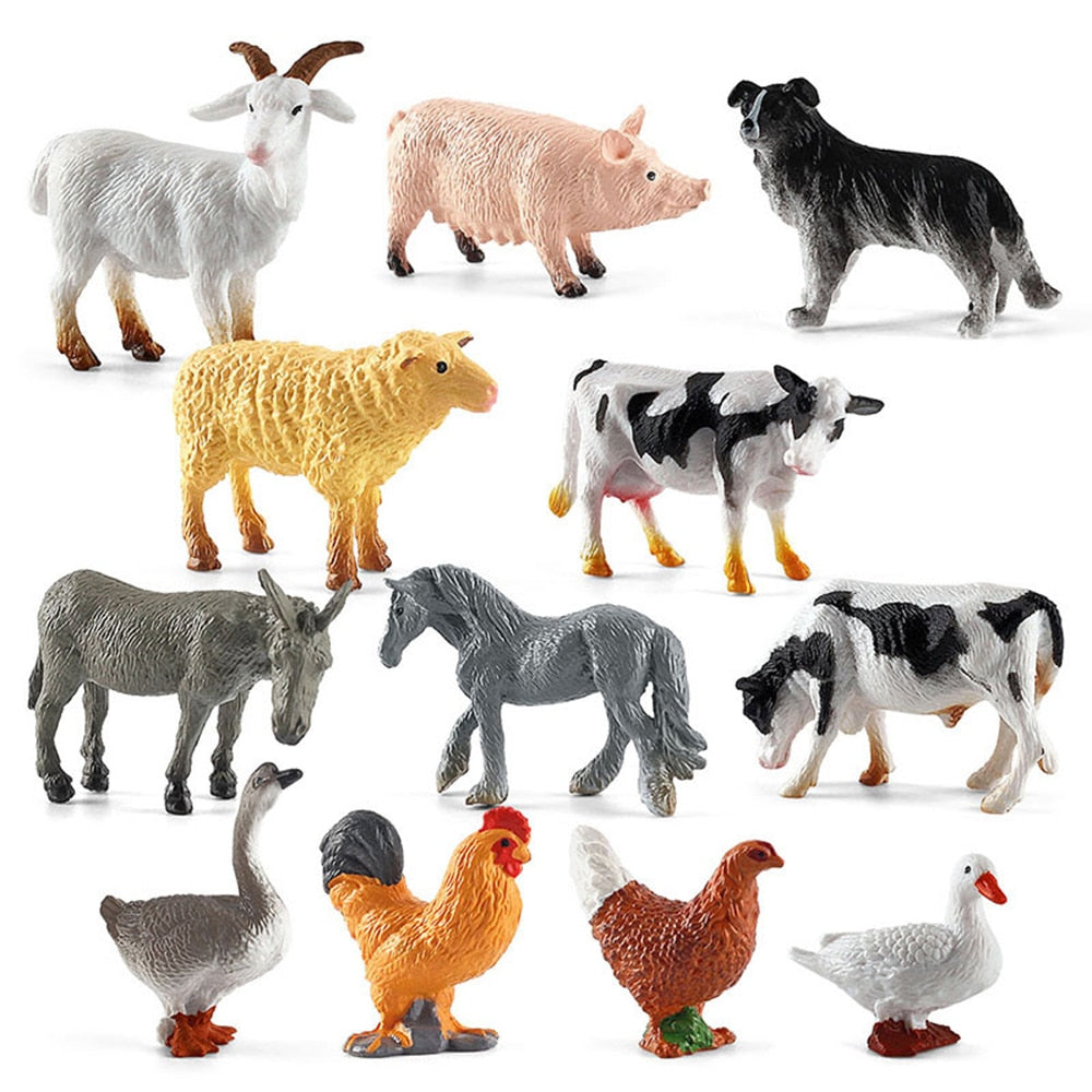 Realistic Animal Figurines Simulated Poultry Action Figure