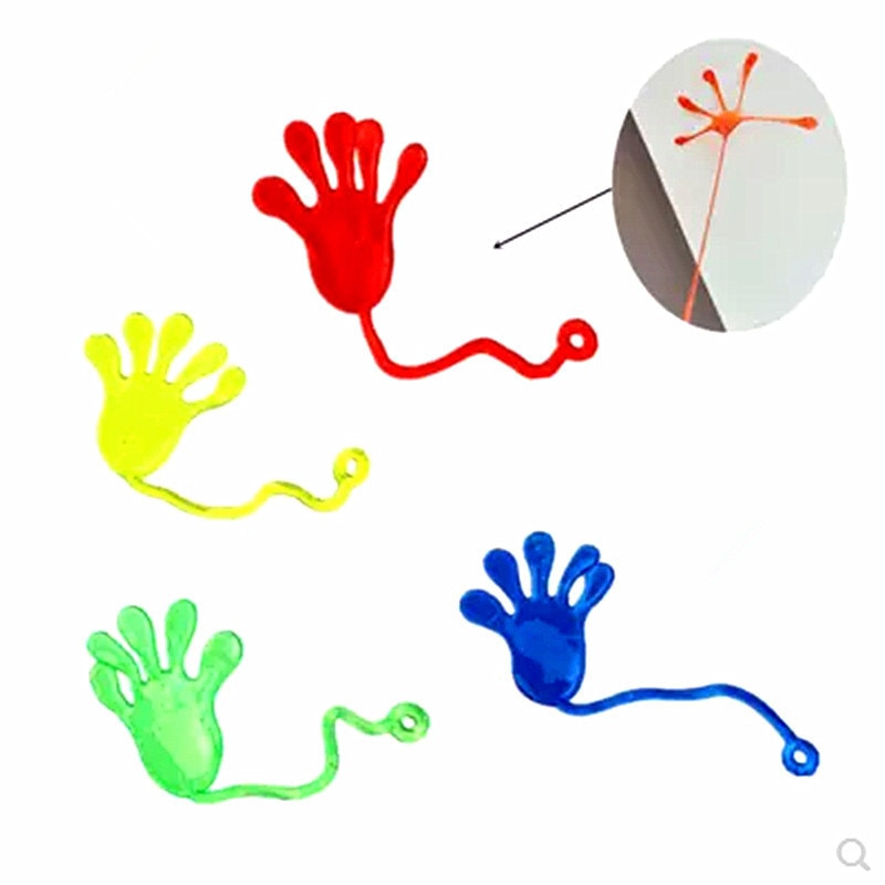 2Pcs Kids Sticky Hands Palm Party Favor Toys Novelties