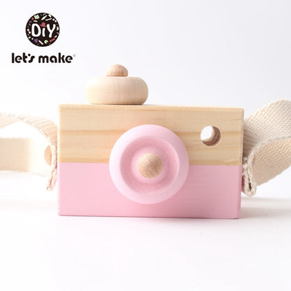 Let Make Wooden Baby Toys Fashion Camera