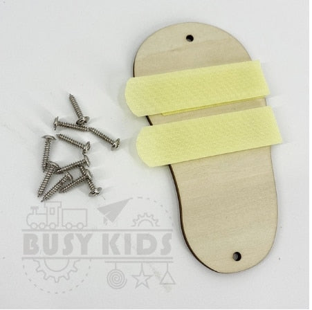 Wooden Busy Board DIY Toy Baby Montessori Sensory